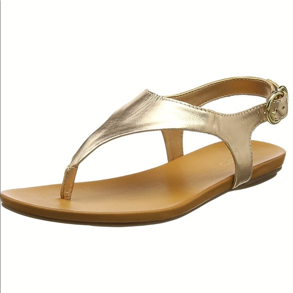 aldo rose gold flat sandals
